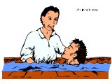 Baptism of adult by immersion